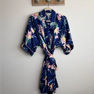 Dior Blue Floral Robe